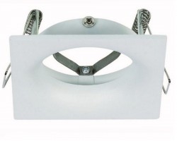 Foco fijo empotrar SPA01 Cuadrado 80x80mm, corte 60mm, para Lámpara GU10/MR16